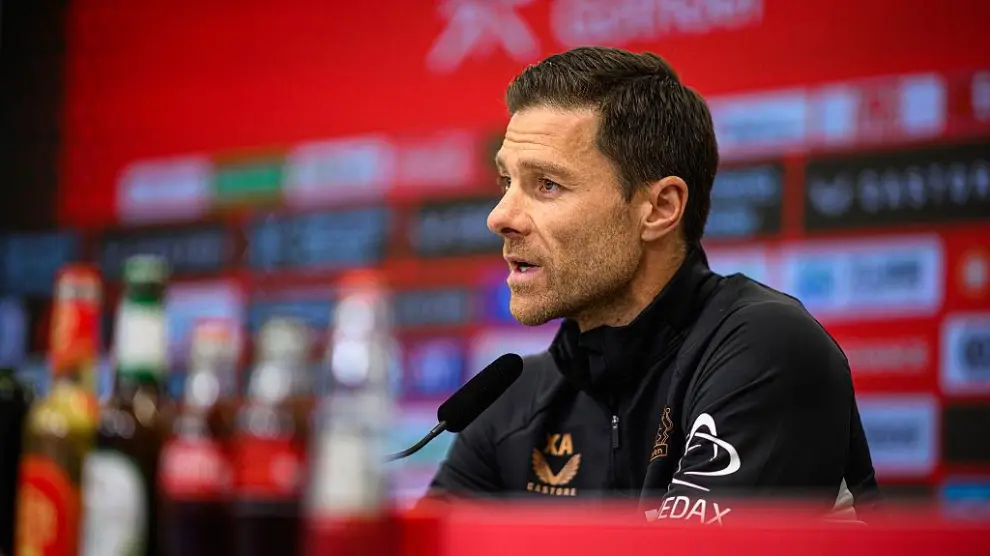 Xabi Alonso, entrenador del Bayer Leverkusen.
